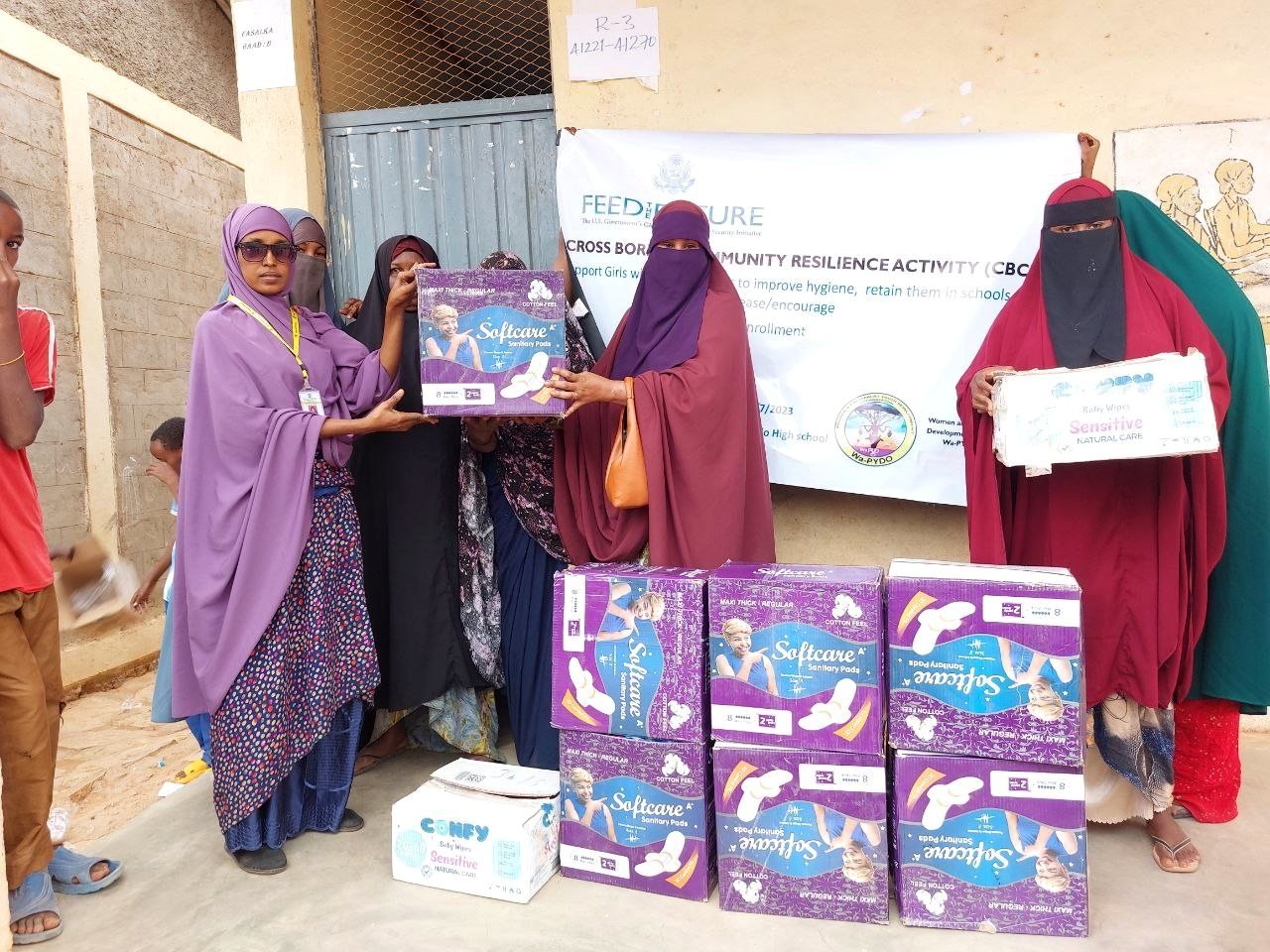 Dignity kits prepared for schoolgirls under the Cross-Border Community Resilience Activity
