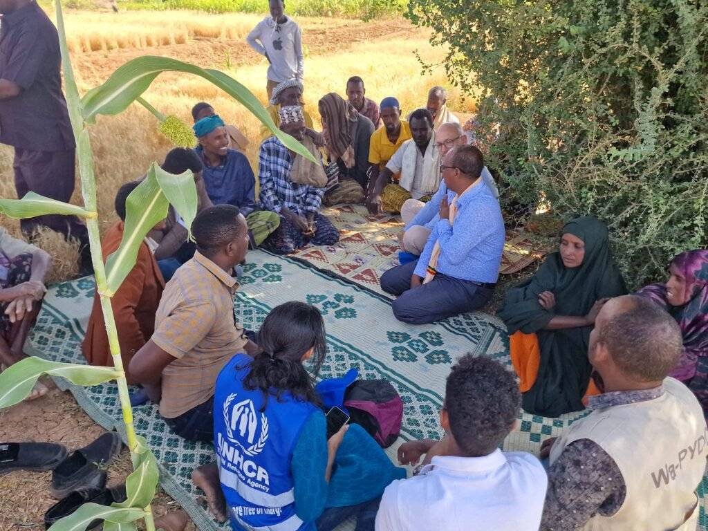 A community meeting held on a Wa-PYDO project site in the Somali Region